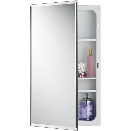  Jensen 1459MODX Bevel Mirror Medicine Cabinet, 16 x 26