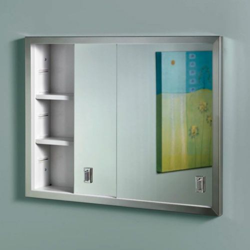  Jensen B703850X Sliding Doors 24.625 by 19.1875 Medicine Cabinet, 24.62 x 19.18