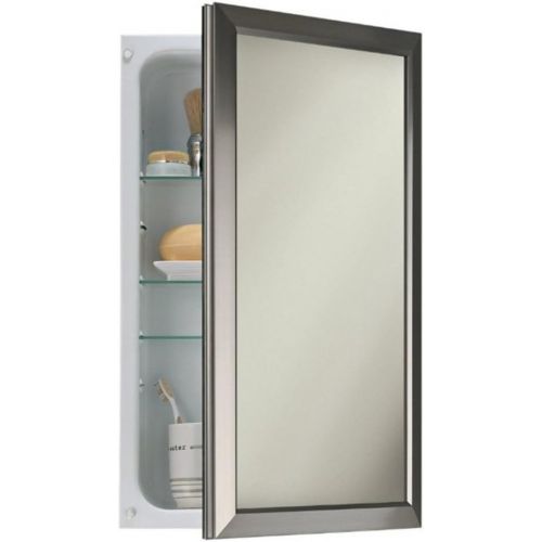  Jensen 625N244SNC Hampton Medicine Cabinet, 15-Inch by 25-Inch