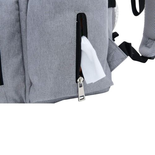  [아마존베스트]Jeraboo Diaper Backpack for Mom and Dad - Stylish Designer Diaper Bag for Women and Men, Boys and Girls - Baby Bookbag Includes Changing Pad, Large Roomy Pockets, Insulated Pouch - Great F
