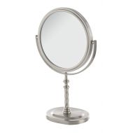 Jerdon JP526N 6-Inch Vanity Mirror with 5x Magnification, Nickel Finish