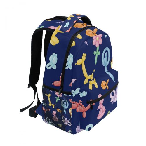  Jereee Balloon Animals School Backpack Large Capacity Canvas Rucksack Satchel Casual Travel Daypack for Adult Teen Women Men Chirldern