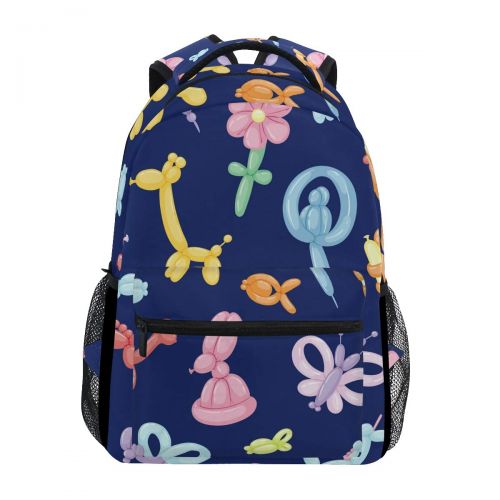  Jereee Balloon Animals School Backpack Large Capacity Canvas Rucksack Satchel Casual Travel Daypack for Adult Teen Women Men Chirldern