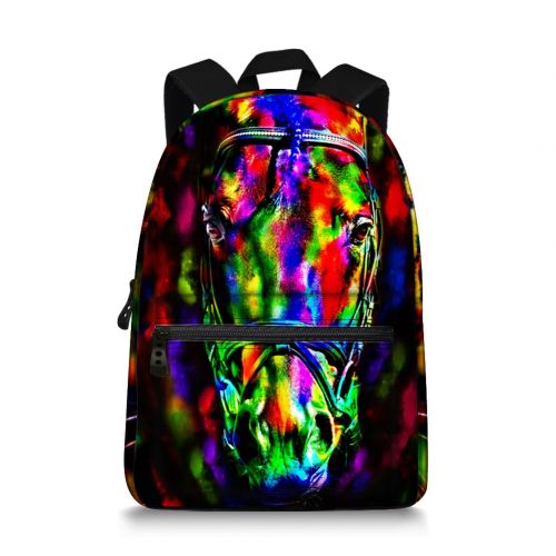  JeremySport Jeremysport Camouflage Horse Full Printed School Book Bag for Boys Girls