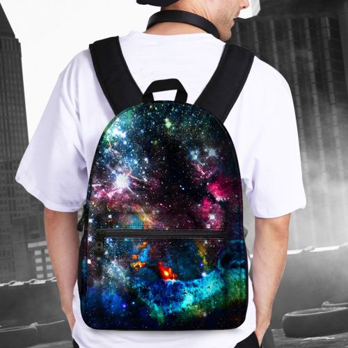  JeremySport TrendyMax Galaxy Pattern Grade Backpack for Elementary Kids