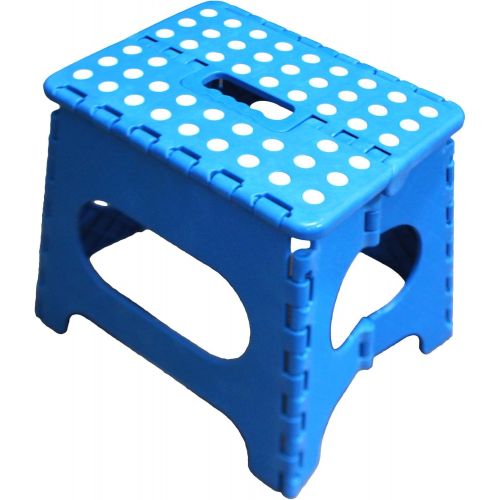  [아마존베스트]Jeronic 1 11 Folding Step Stool, Blue