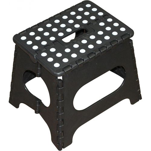  [아마존베스트]Jeronic 11-Inch Plastic Folding Step Stool, Black