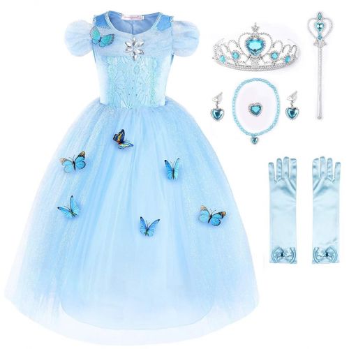  JerrisApparel New Cinderella Dress Princess Costume Butterfly Girl