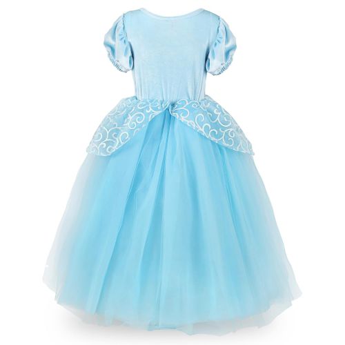  JerrisApparel Little Princess Blue Ball Gown Party Dress for Girls
