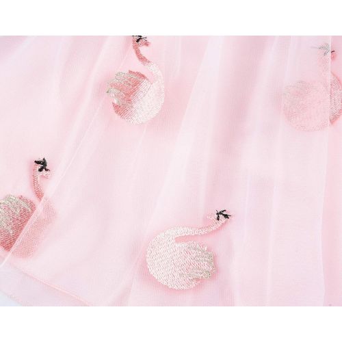  JerrisApparel Girls Flamingo Tutu Dress Princess Birthday Party Halloween Costume
