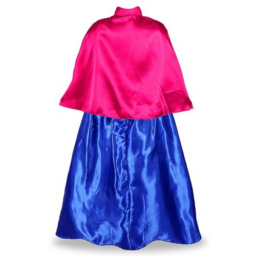  JerrisApparel Snow Party Elsa Dress Queen Costume Princess Anna Girls Dress Up