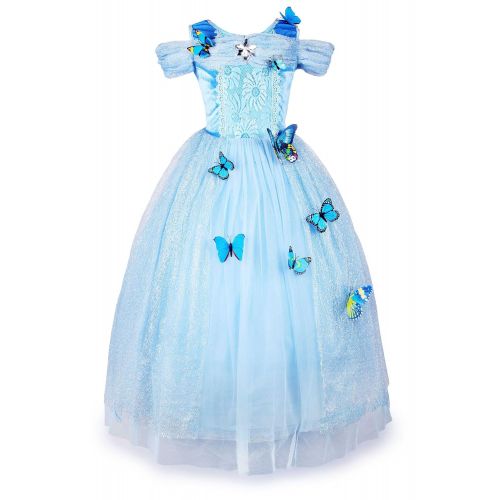  JerrisApparel New Cinderella Dress Princess Costume Butterfly Girl
