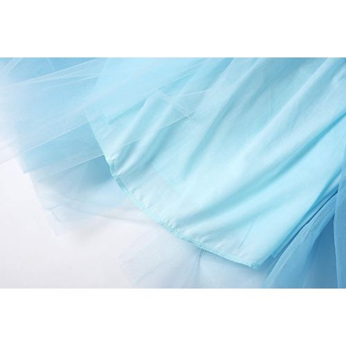  JerrisApparel Girls Cinderella Princess Costume Puff Sleeve Fancy Party Dress up