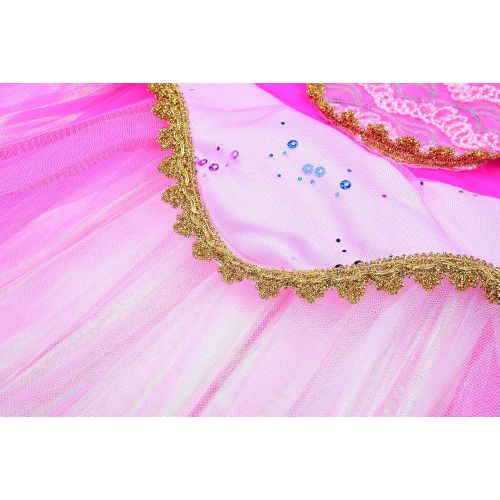  JerrisApparel New Princess Aurora Costume Girls Party Dress