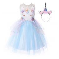 JerrisApparel Flower Girls Unicorn Costume Pageant Princess Party Dress