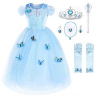 JerrisApparel New Cinderella Dress Princess Costume Butterfly Girl