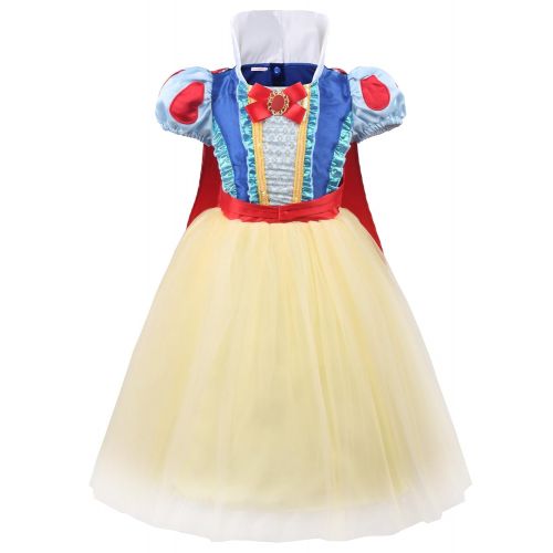  JerrisApparel Princess Dress Up Snow White Costume Girls Party Dress