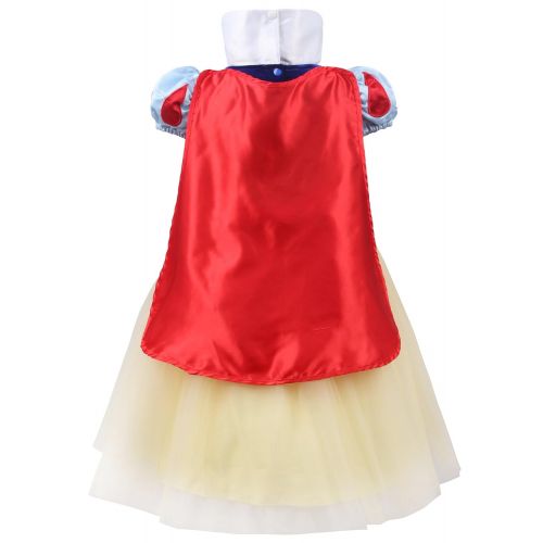  JerrisApparel Princess Dress Up Snow White Costume Girls Party Dress