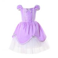 JerrisApparel Girl Princess Aurora Belle Rapunzel Costume Fancy Party Dress-Up