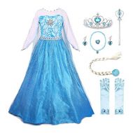 JerrisApparel Princess Dress Queen Costume Cosplay Dress Up with Accessories