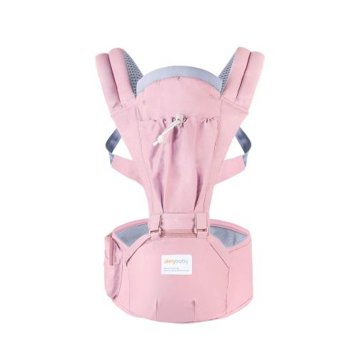  Jerrybaby Ergonomic Kangaroos Baby Slings Carrier Top Quality Hipseat Adjustable Breathable Backpack Carrier for Baby Carrier … (Pink)