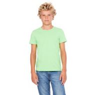 Jersey Youth Neon Green PolyesterCotton Short-Sleeved T-shirt