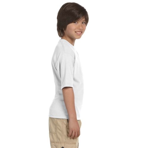  Jerzees Boys White Cotton Sport T-shirt