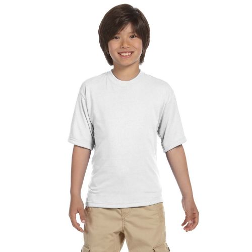  Jerzees Boys White Cotton Sport T-shirt