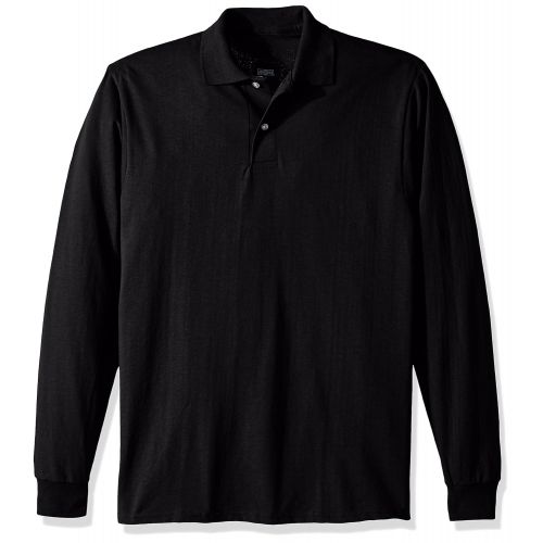  Jerzees Mens Spot Shield Long Sleeve Polo Sport Shirt