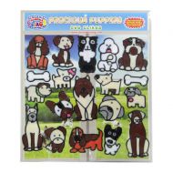 JesPlay Dog and Puppies Flexible Gel Clings Removable and Reusable Window Clings for Kids and Adults  Great Gel Decals for Home, Cars, Plane Travel and More