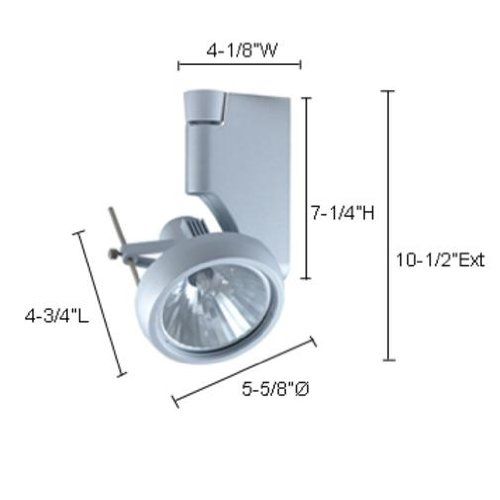  Jesco Lighting Group Jesco Lighting HMH270T4NF20-W Contempo 270 Series Metal Halide Track Light Fixture, T4 24-Degree Narrow Flood, 20 Watts, White Finish