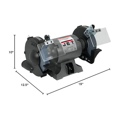  JET 8-Inch Bench Grinder, 3450 RPM, 1/2 HP, 1Ph 115V (JBG-8A)