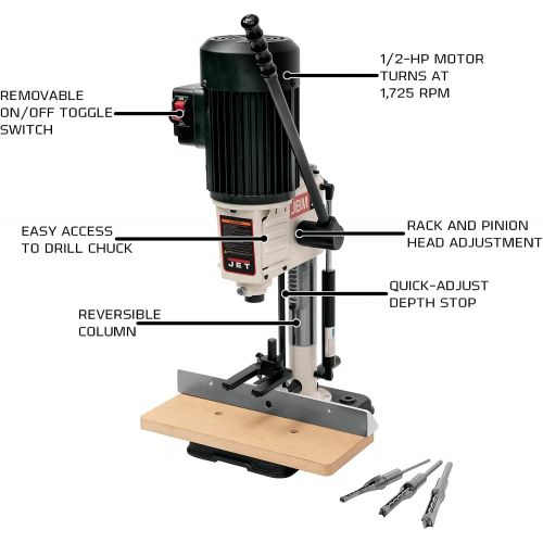  [아마존베스트]JET JBM-5 Benchtop Mortiser, 1/2 Capacity, 1/2HP (708580)