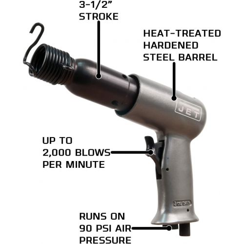  [아마존베스트]JET JAT-902 Pneumatic R6 Stroke Riveting Hammer, 3-5/8