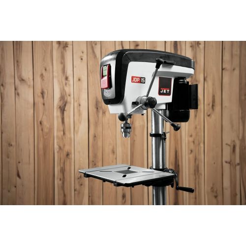  JET JDP-15B, 15-Inch Woodworking Drill Press, 115V 1PH, 3/4HP (716200)