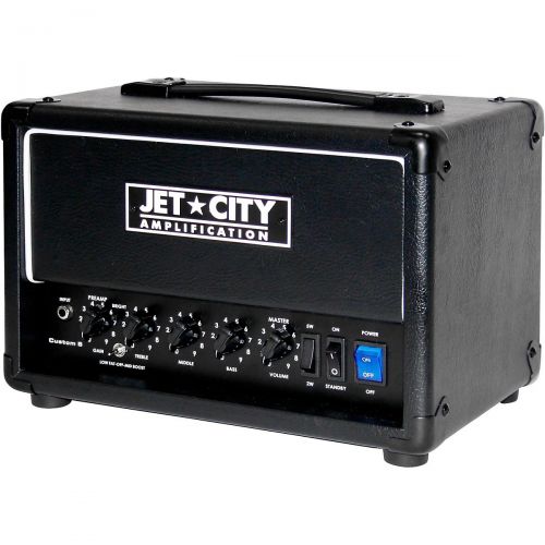  Jet City Amplification},description:The Jet City Amplification Custom 5 provides 5 watts (pentode) or 2 watts (triode) of power from your choice of either 6L6 or EL34 power tubes.