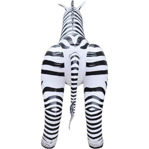  Jet Creations Zebra Inflatable Plush Stuffed Animal. Gifts for Kids, Party Decorations, Plush Toy. 32 inch Tall. an-ZEB3