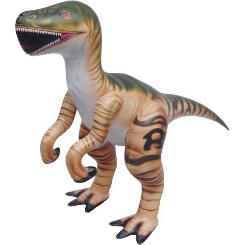  Jet Creations 51 inch Inflatable Plush Velociraptor Raptor, Dinosaur World Jurassic Room Decor Party Favors Decorations, DI-RAPTOR