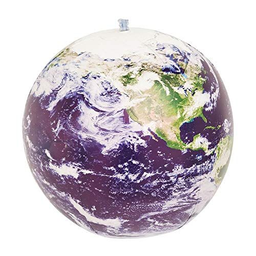  [아마존베스트]Jet Creations 16 inch NASA imagery Inflatable Earth Globe, View from Space, Great Toys for 6+ years old Kids Boys Girls and Adults, Learning Educational Party Decorations and Favor