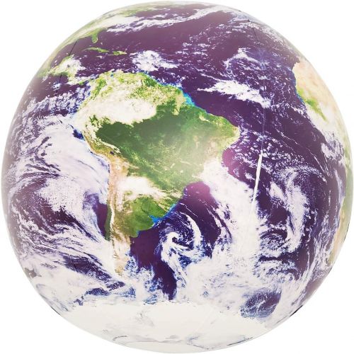  [아마존베스트]Jet Creations 16 inch NASA imagery Inflatable Earth Globe, View from Space, Great Toys for 6+ years old Kids Boys Girls and Adults, Learning Educational Party Decorations and Favor