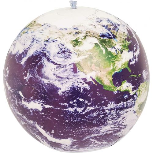  [아마존베스트]Jet Creations 16 inch NASA imagery Inflatable Earth Globe, View from Space, Great Toys for 6+ years old Kids Boys Girls and Adults, Learning Educational Party Decorations and Favor