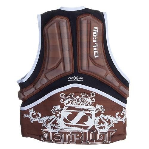  Jet Pilot Falcon Impact Comp Vest Brown Mens Large PFD Waterski Wakeboard Life Jacket