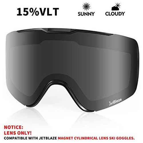  JetBlaze Replacement Lenses for Cylindrical Lens Ski Googles