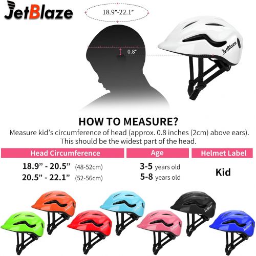  JetBlaze Kids Helmet, CPSC Certified Child Multi-Sport Helmet (for Age 3-5)