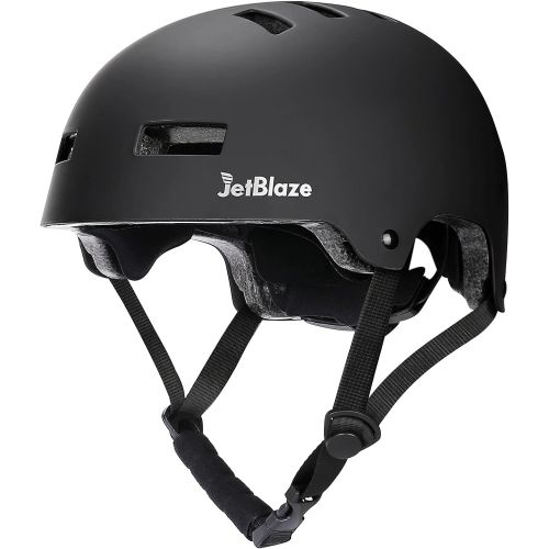  JetBlaze Skateboard Helmet, Bike Helmet, Multi-Sport Scooter Roller Skate Rollerblading Helmet for Kids, Youth, Men, Women