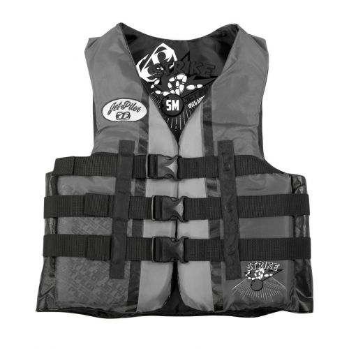  JetPilot Mens Strike U.S Coast Guard Approved PFD Vest, 4X-Large, Grey