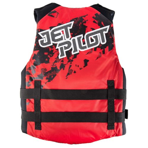  JetPilot Hybrid Wakeboard Vest, Life Jacket US CGA More Than 90 lbs PFD Type III (Red, Small)