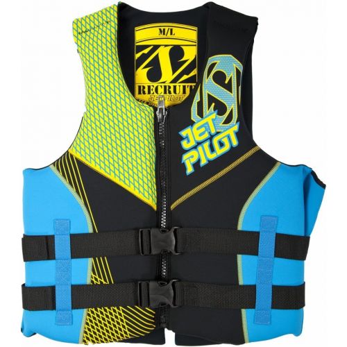  JetPilot Mens Recruit U.S. Coast Guard Approved PFD Vest, X-SmallSmall, Yellow