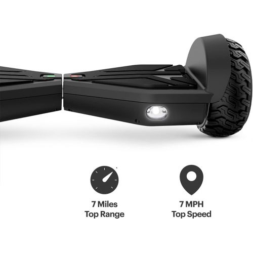  [아마존베스트]Jetson Electric Bike Jetson Aero All Terrain Hoverboard with LED Lights | Anti Slip Grip Pads | Self Balancing Scooter with Active Balance Technology | Range of Up to 7 Miles, Ages 13+, JAERO-BLK, Blac