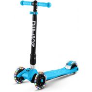 Jetson Twin 4-Wheel Folding Kick Scooter for Toddler and Kids - Unique Dual Rear Wheel Adds Stability - Rolling Wheels Light up with Colorful LEDs - Easy Assembly